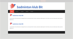 Desktop Screenshot of bit-badminton.com